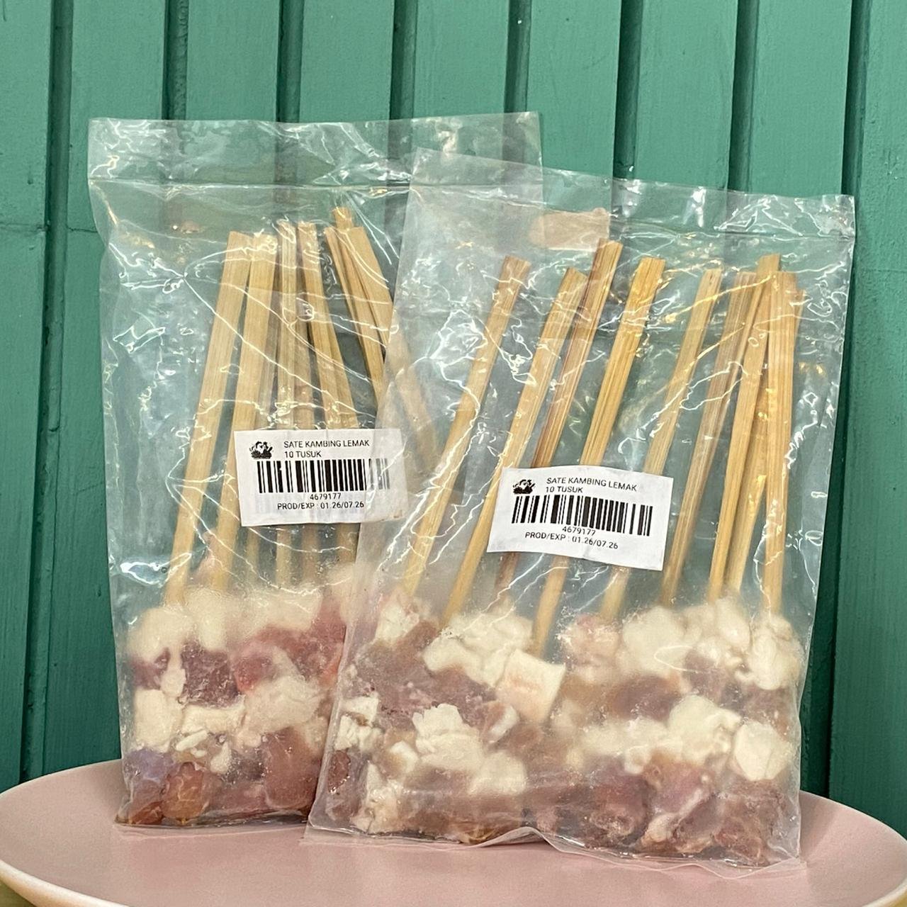 SATE KAMBING + LEMAK ISI 10 TUSUK