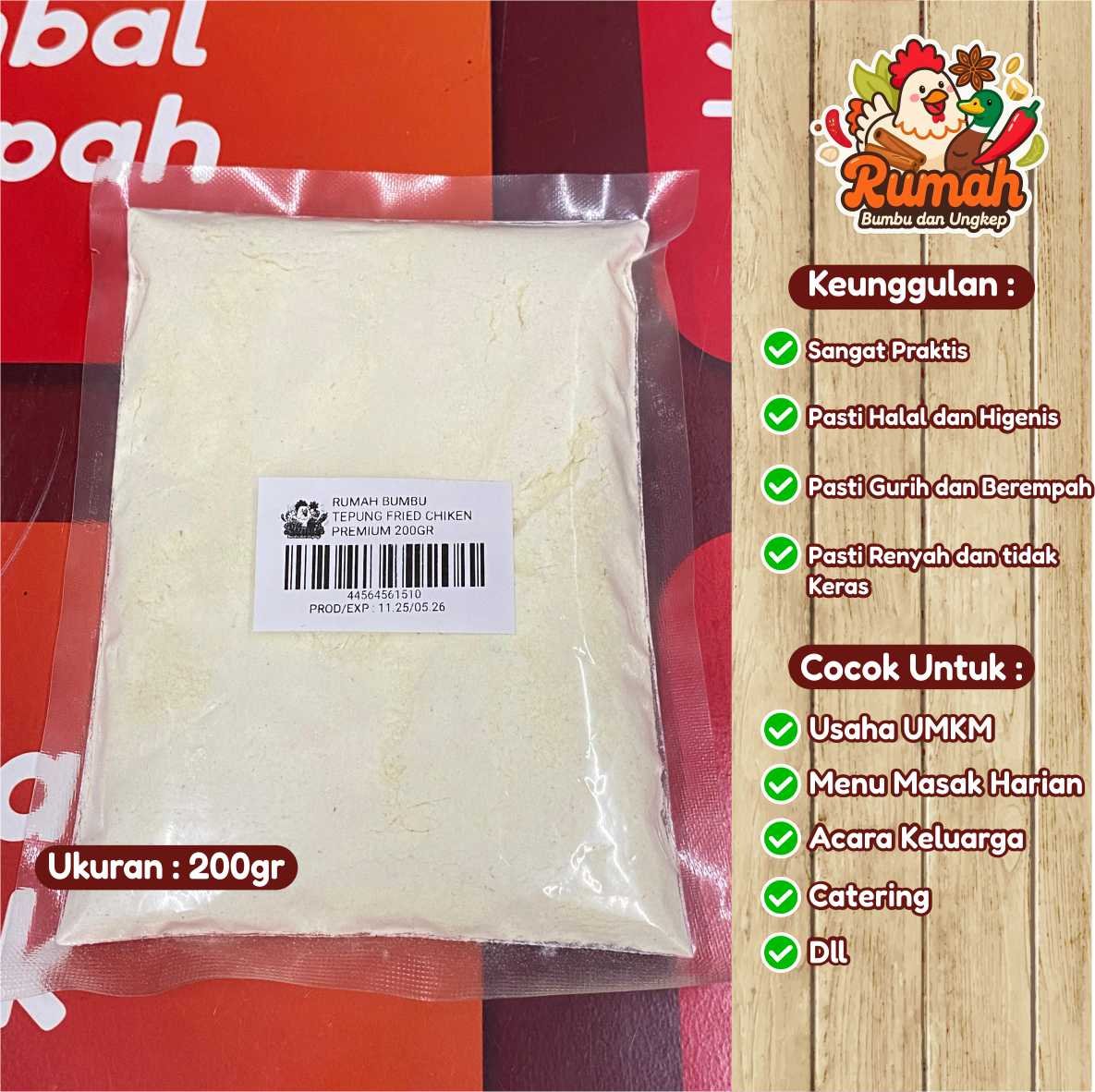 TEPUNG FRIED CHIKEN PREMIUM 200GR