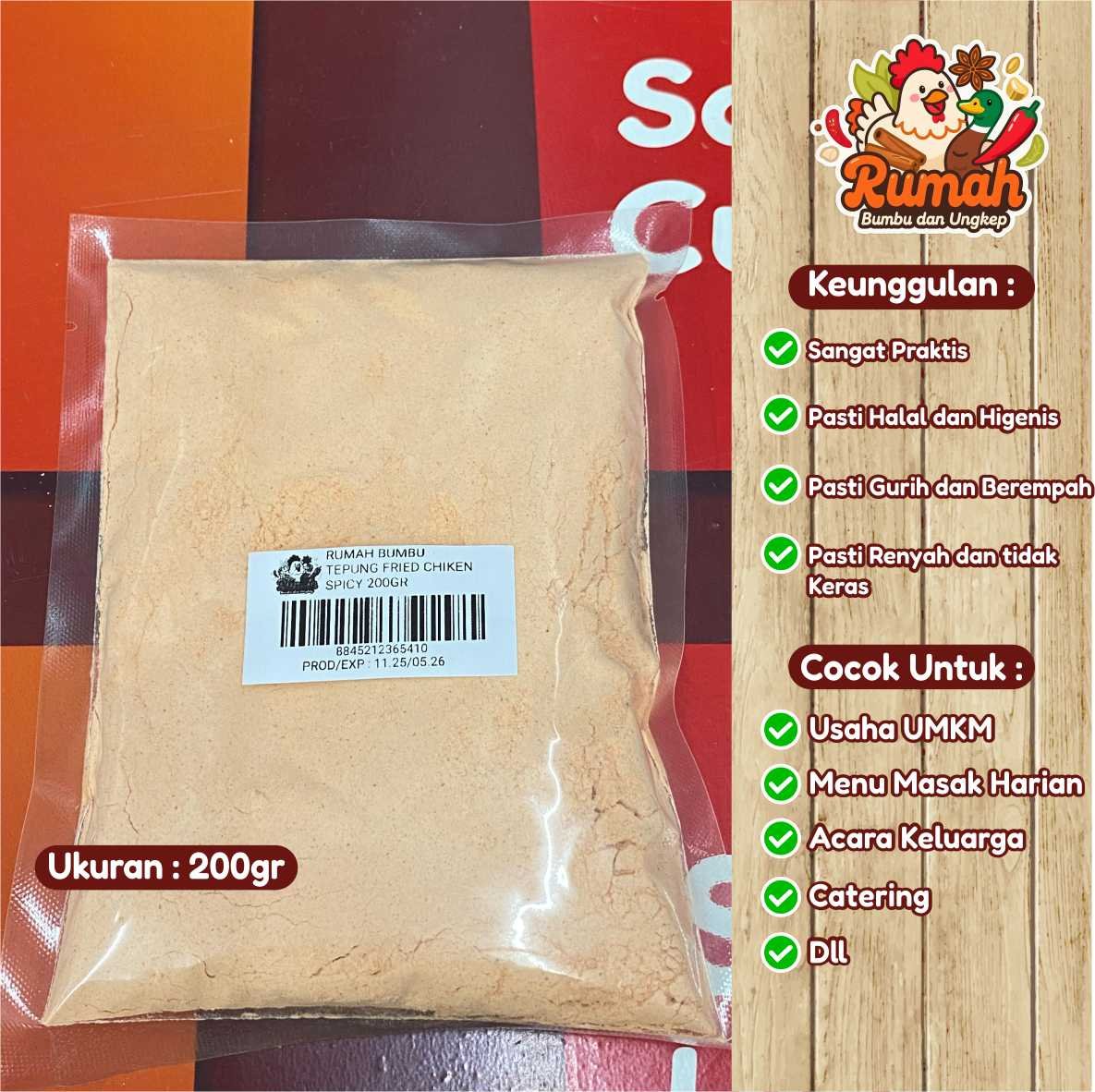 TEPUNG FRIED CHIKEN SPICY 200GR